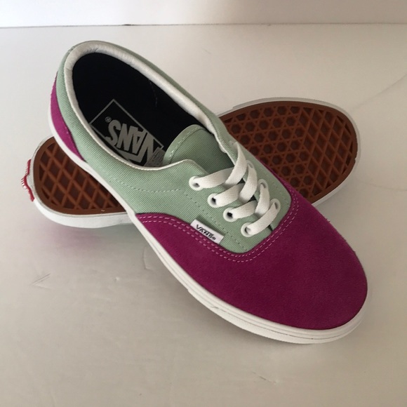 Vans Shoes - New Vans Era Vintage Sport Green/Fuchsia